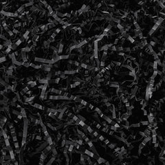 Outus 1lb Crinkle Cut Paper Shred Filler Shredded Paper for Gift Box Crinkle Paper Metallic Shredded Crinkle Cut Paper Easter Grass Tissue Paper for Wedding Christmas Birthday (Black)