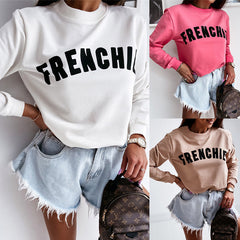 Urban Casual Round Neck Capless Pullover Sweater