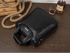 Men's Genuine Leather Shoulder Tote Bag