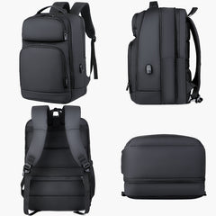 Waterproof 17-Inch Men's Laptop Business Backpack