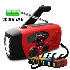 Multifunctional Emergency Radio with Solar Power and Flashlight