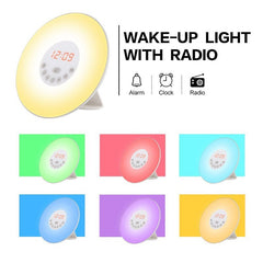 Colorful Alarm Clock Radio Creative Table Lamp
