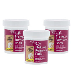 Andrea Eye Qs Oil-free Eye Makeup Remover Pads 65-Count (Pack of 3)