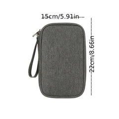 Portable Travel Data Cable Storage Bag for Electronics