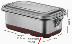 304 Stainless Steel Compartment Lunch Box with Seal