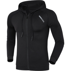 Men's Stretch Fitted Hoodie for Outdoor Fitness