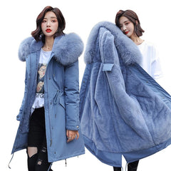 Mid-Length Cotton Down Jacket Coat