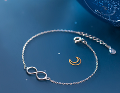 S925 Silver 8-Character Bracelet - Fresh Style Jewelry