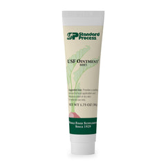 Standard Process USF Ointment - Whole Food Moisturizer and Dry Skin Ointment for Dry Hands and Dry Skin with Lard Lanolin Sunflower Lecithin Flaxseed Oil and Beeswax for Smooth Skin - 1.75 Ounce