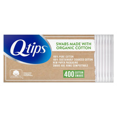 Q-Tips Cotton Swabs Organic Pack - 400ct