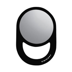 Cricket Oval Styling Salon Mirrors for Hair Stylist Handheld Hand Mirror with Handle Hairstylist Barber Station Supplies and Accessories Black
