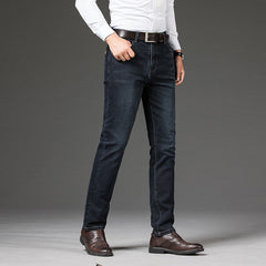 Plus Size Men's Stretch Straight Leg Jeans