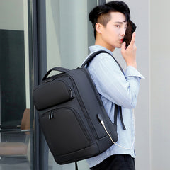 Waterproof 17-Inch Men's Laptop Business Backpack