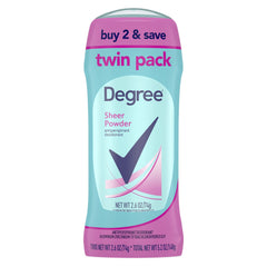 Degree Original Antiperspirant Deodorant 48-Hour Sweat And Odor Protection Sheer Powder Antiperspirant For Women 2.6 Ounce (Pack of 2)