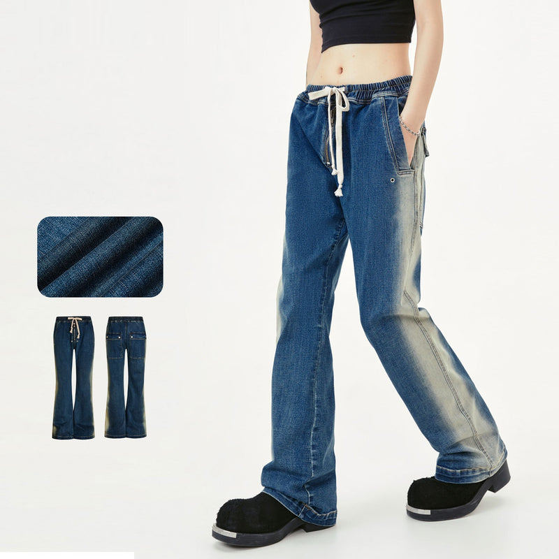 Weila Men's Washed Gradient Stretch Jeans