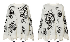 Vintage Ripped Hip Hop Knitted Men’s Sweater Pullover