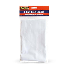 Rustins Lint-Free Cloths Pack of 3 - Premium Quality Absorbent Cloths for Effortless Furniture Oil Application