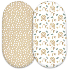 Elastic Printed Fitted Sheet for Baby Cradle & Changing Table