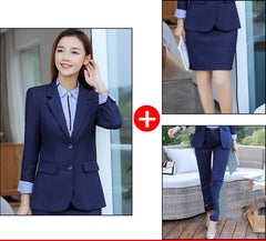 Autumn Women's Double-Breasted Business Suit Set