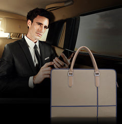 Leather Briefcase and Crossbody Men's Bag