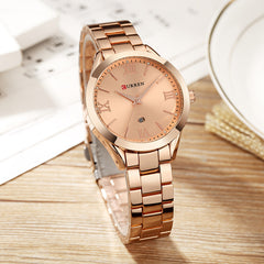 CURREN 9007 Women's Waterproof Quartz Watch with Calendar