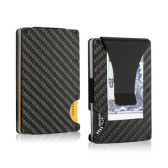 RFID Blocking Carbon Fiber Wallet and Card Holder