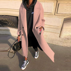 Lapel Pure Desire Trench Coat for Commuters