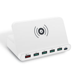 Multi-Port Wireless Charger with 6 USB-C Ports