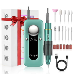 Electric Nail Drill Professional 45000RPM Cordless Electric Nail File for Acrylic Gel Nails Professional Nail Drill Manicure Pedicure Polishing Shape Tools for Home Salon Nail Drill Kits