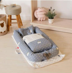 Foldable Portable Crib with Bionic Infant Mattress