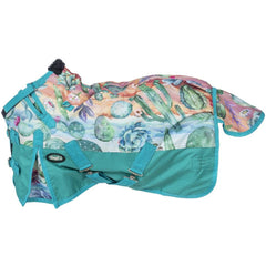 Tough1 1200D Mini Cactus Print Turnout Blanket with Snuggit 51"