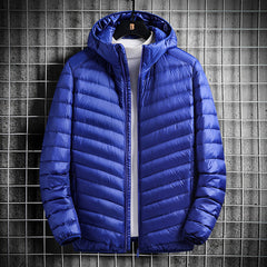 Men's Warm Lightweight White Duck Down Jacket