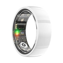 Smart Ring Health Tracker Anillo Inteligente para Hombre Health Rings for Men & Women Waterproof Fitness Tracker (Gold 8#)