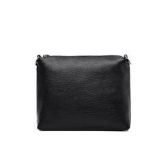 Classic Solid Color Faux Leather Bag Set (Large Capacity)