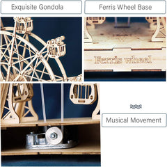 DIY Ferris Wheel Music Box 3D Assembly Model Toy