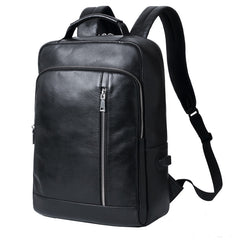 Men's Large Capacity Business Leather Backpack