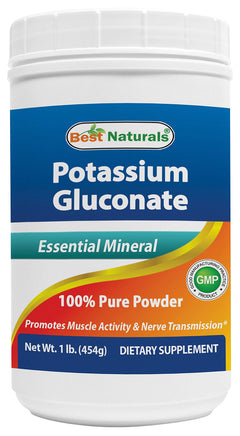 Best Naturals Potassium Gluconate 1lb Powder (1 LB (Pack of 1))