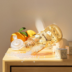 Children's Anti-Spray Learning Drinking Cup with Straw