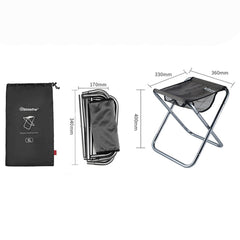 Portable Aluminum Alloy Folding Picnic Stool for Camping