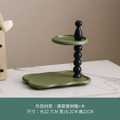 Modern Double-Layer Key Holder Tray for Home Decor