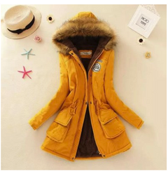 Thick Cotton Coat with Hood and Lamb Fleece Lining