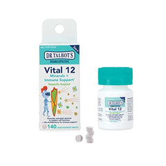 Dr. Talbots Vital 12 Tablets Naturally Inspired Minerals and Immune Support Quick Dissolve 140 Count