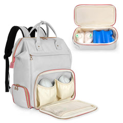 Damero Wearable Breast Pump Backpack with Cooler Compatible with Elvie and Momcozy Breast Pump Wearable Breast Pump Bag with Laptop Sleeve for Wearable Breast Pumps Patent Pending