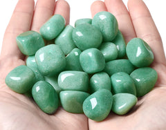 DUQGUHO Green Aventurine Healing Crystals Stones Set Natural Bulk Crystals Tumbled Polished Irregular Crystal Stones Bulk Rocks 0.45 lbs