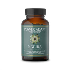 Natura Health Products Power Adapt Supplement - Deep Adrenal And Endocrine Support - Featuring Ashwagandha Ginseng Rhodiola Rosea Root Ext. And Cordyceps (60 capsules)