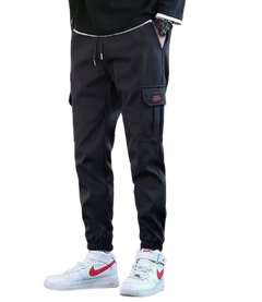 Men's Casual Loose Fit Tapered Cargo Pants