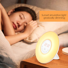 Colorful Alarm Clock Radio Creative Table Lamp