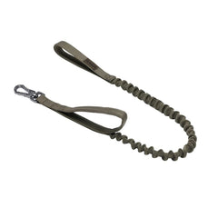 EXCELLENT ELITE SPANKER Military Bungee Dog Leash Elastic Leads Rope with 2 Padded Control Handle for Medium and Small Dogs (Ranger Green)
