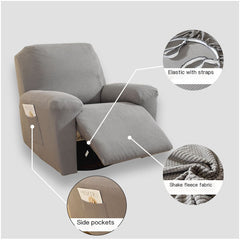 High Elastic Plush Sofa Cover for Recliner Chair