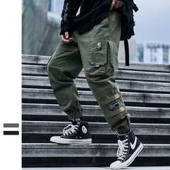 Men's High Street Casual Pants with Multi Pockets